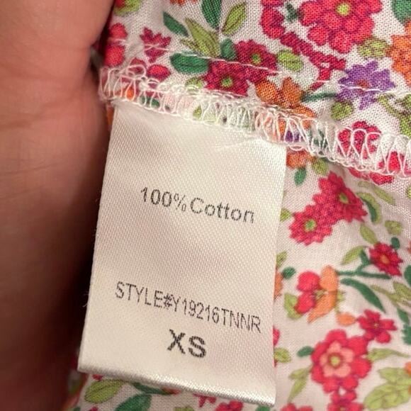 Tuckernuck Pomander Place Ditsy 100% Cotton Poplin Kenzo Mini Dress Size XS - Picture 9 of 10